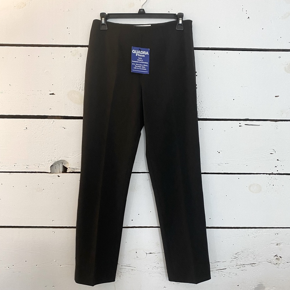 Women’s Bloomingdale’s Petites Quadra Flex Chocolate Brown Dress Pants Size 8P